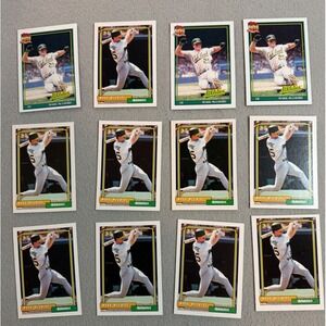 Mark McGwire Baseball Card Lot of 12 Topps  Oakland A's Raw Vintage MLB